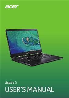 Acer Aspire 5 manual. Camera Instructions.